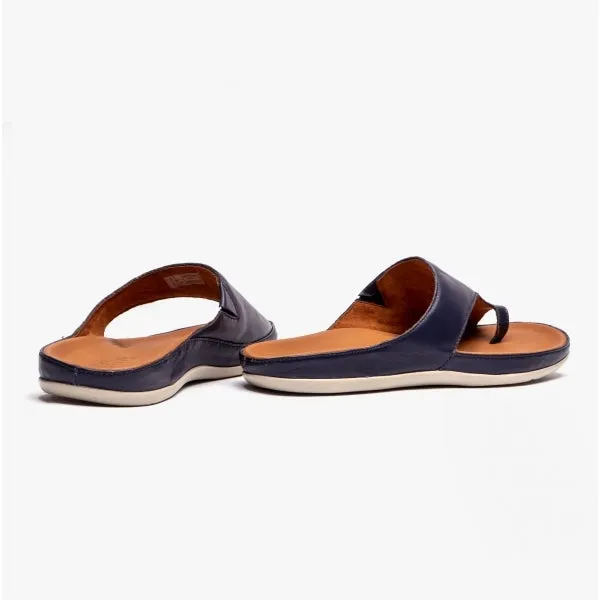 CAPRI II Ladies Toe-Loop Sandals Navy