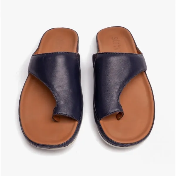 CAPRI II Ladies Toe-Loop Sandals Navy