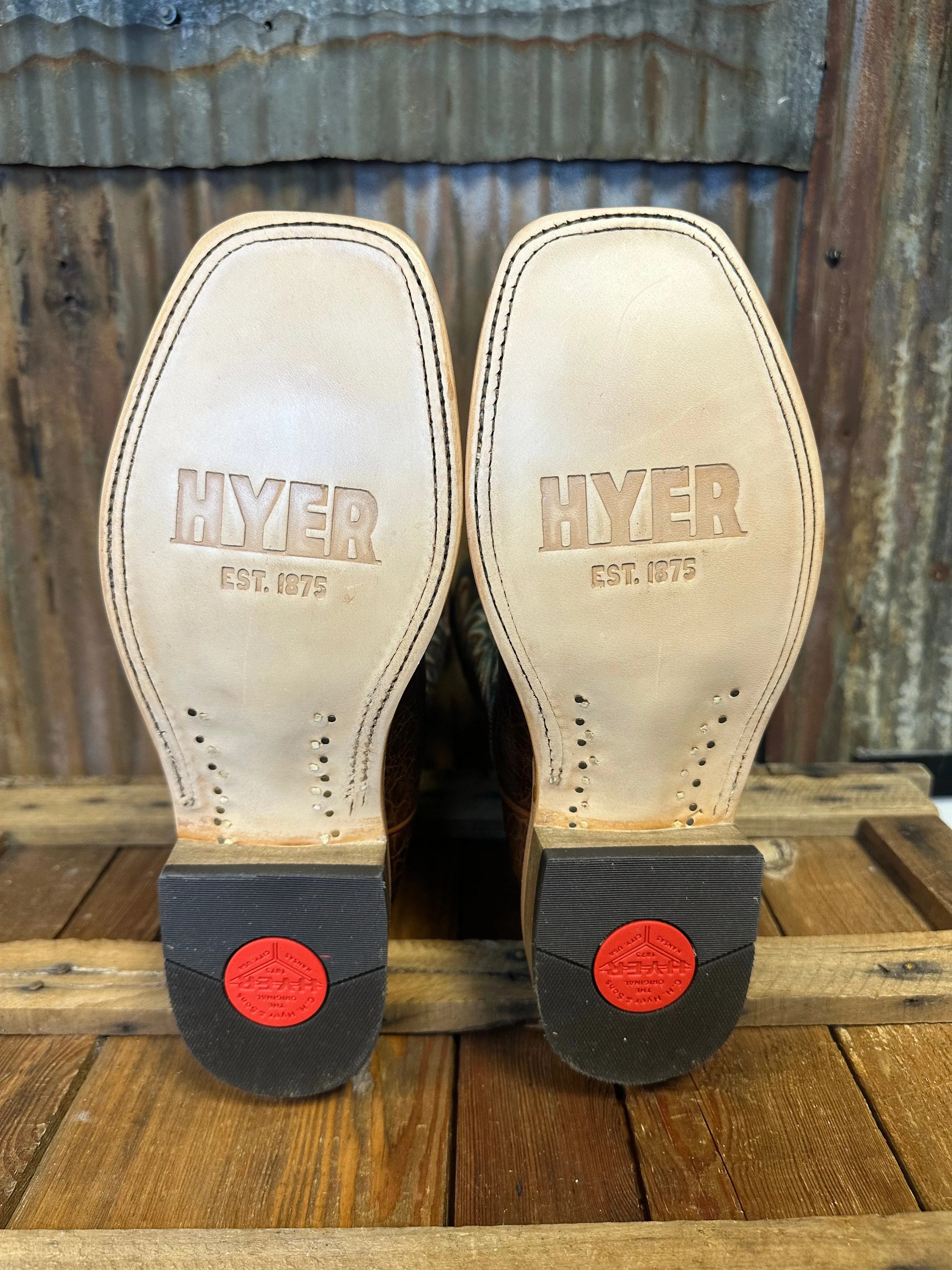 Hyer Slate Grey Goat Western Boot