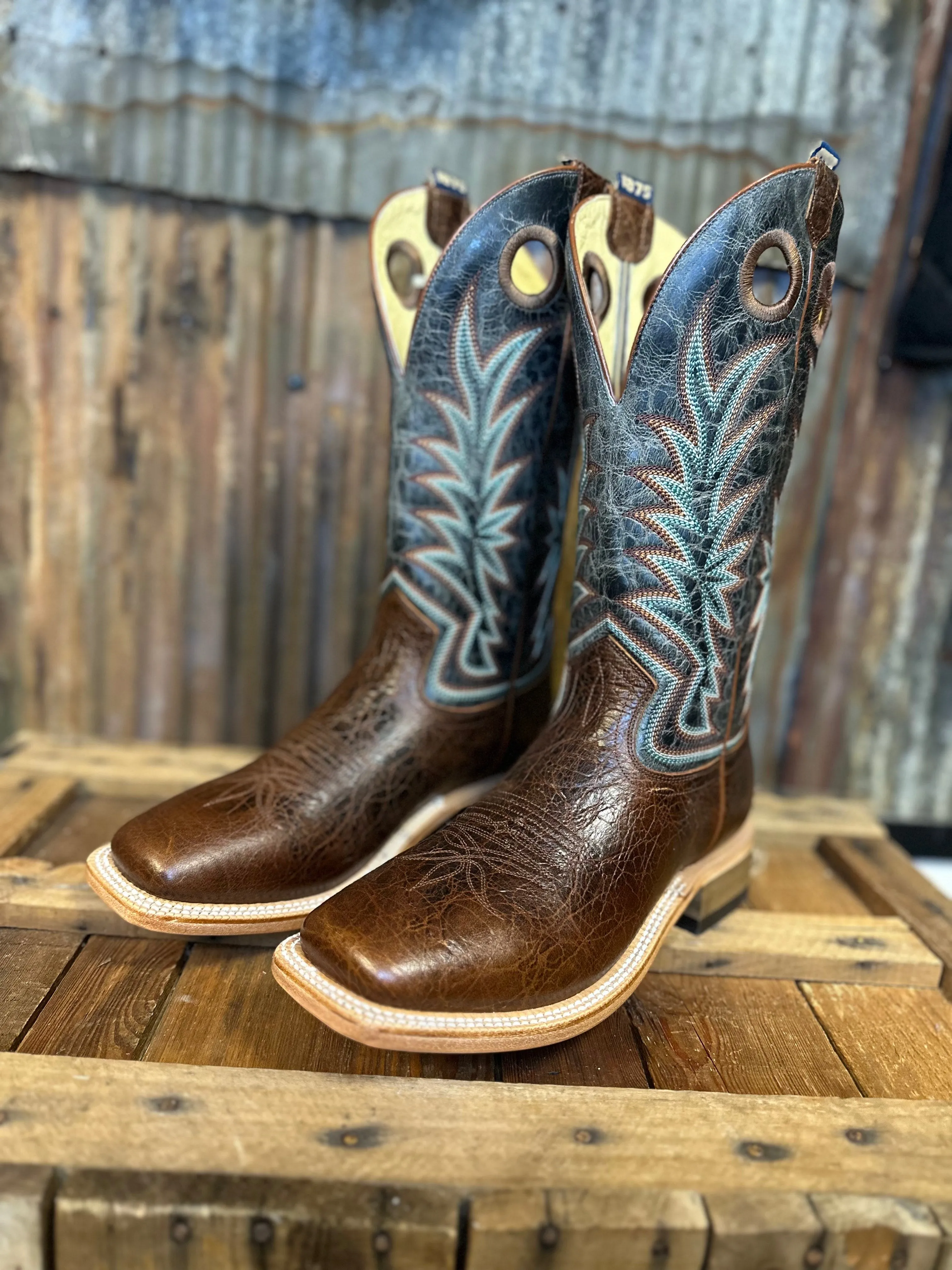 Hyer Slate Grey Goat Western Boot