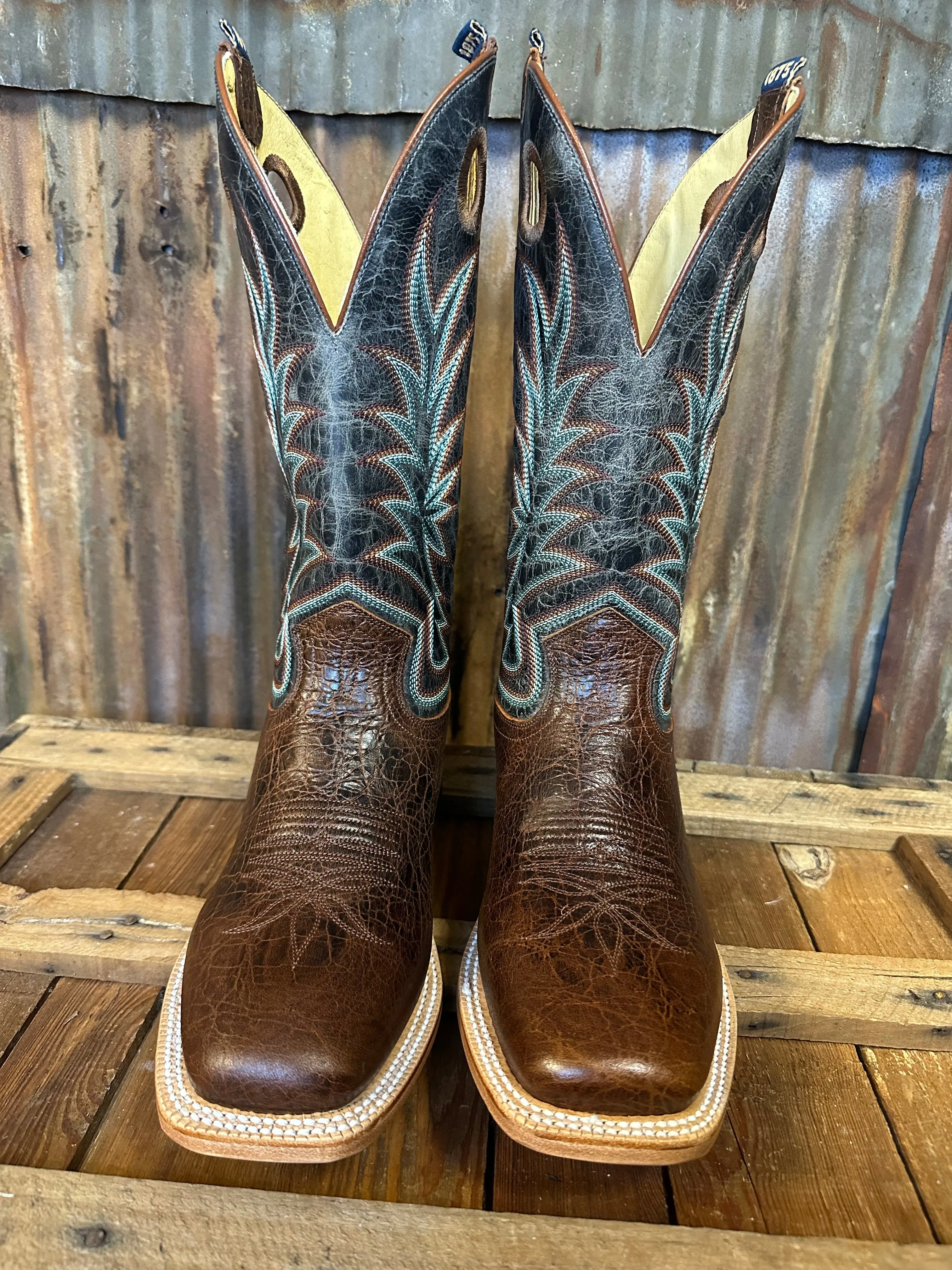 Hyer Slate Grey Goat Western Boot