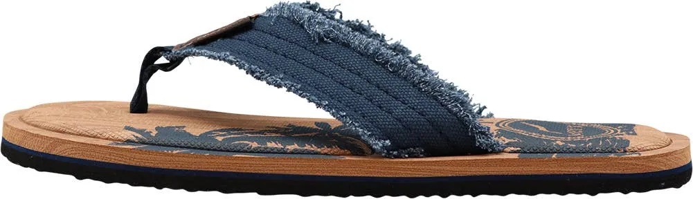 Norty MENS 8-13 MEMORY FOAM FLIP FLOP SANDAL INDIGO