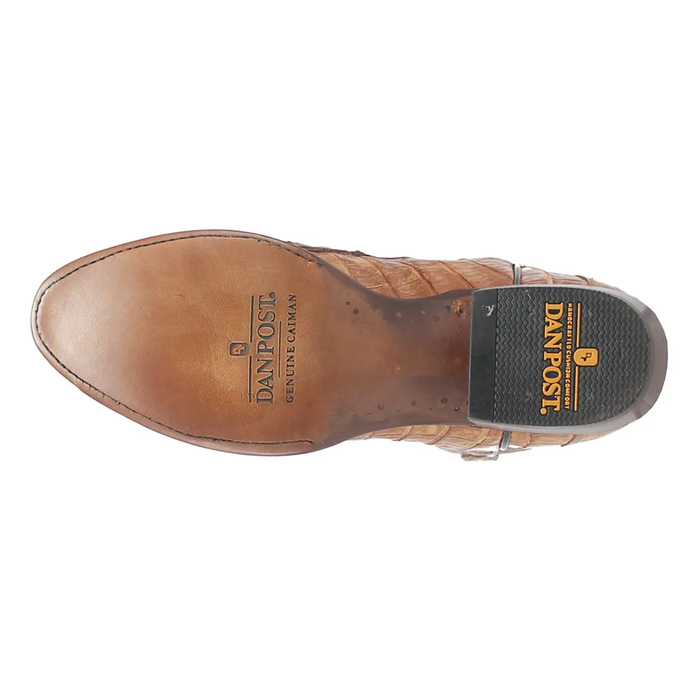 Primetime Caiman Croc Embroidered Round Toe Cowboy Boots