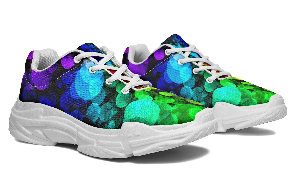 Rainbow Bubbles Chunky Sneakers