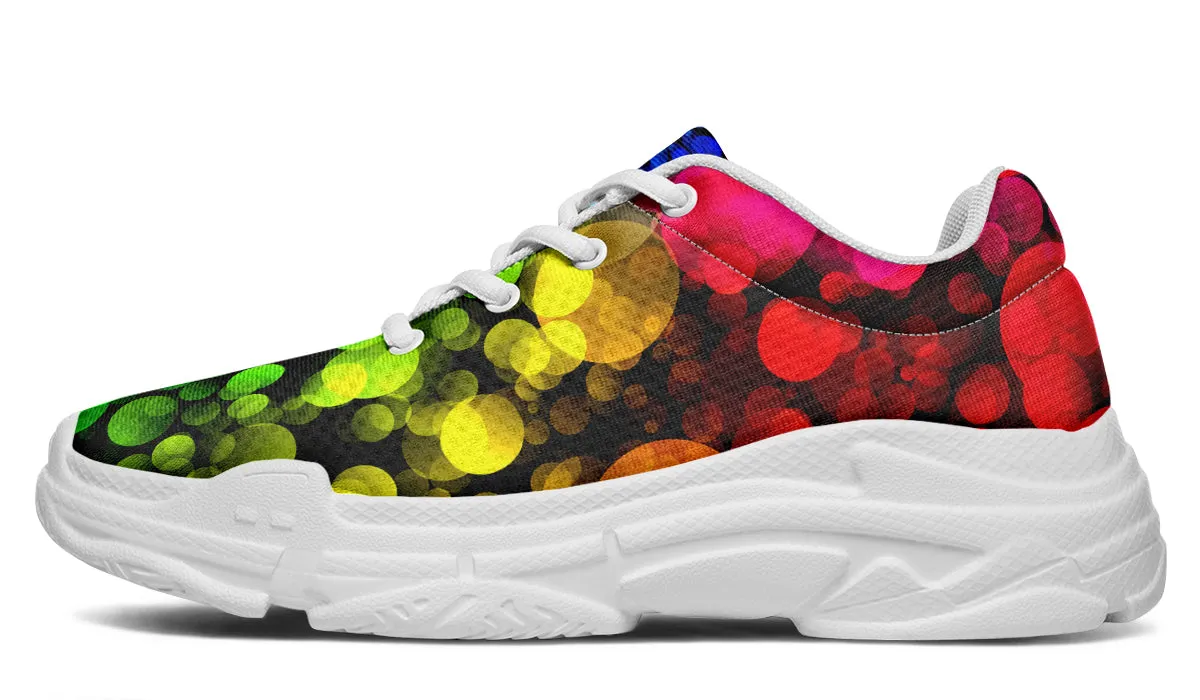 Rainbow Bubbles Chunky Sneakers