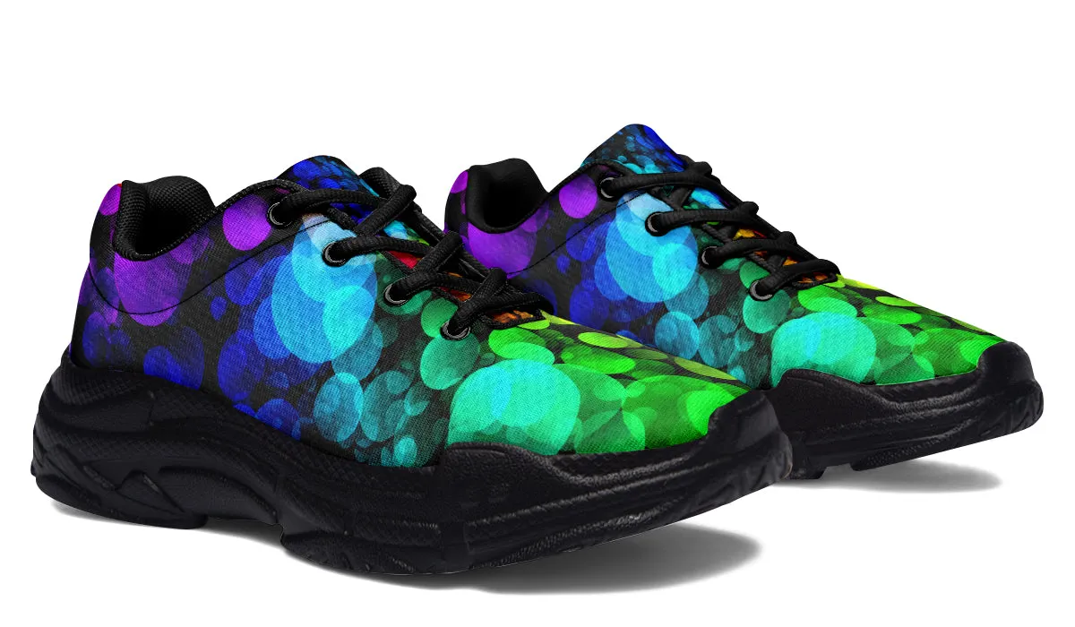 Rainbow Bubbles Chunky Sneakers
