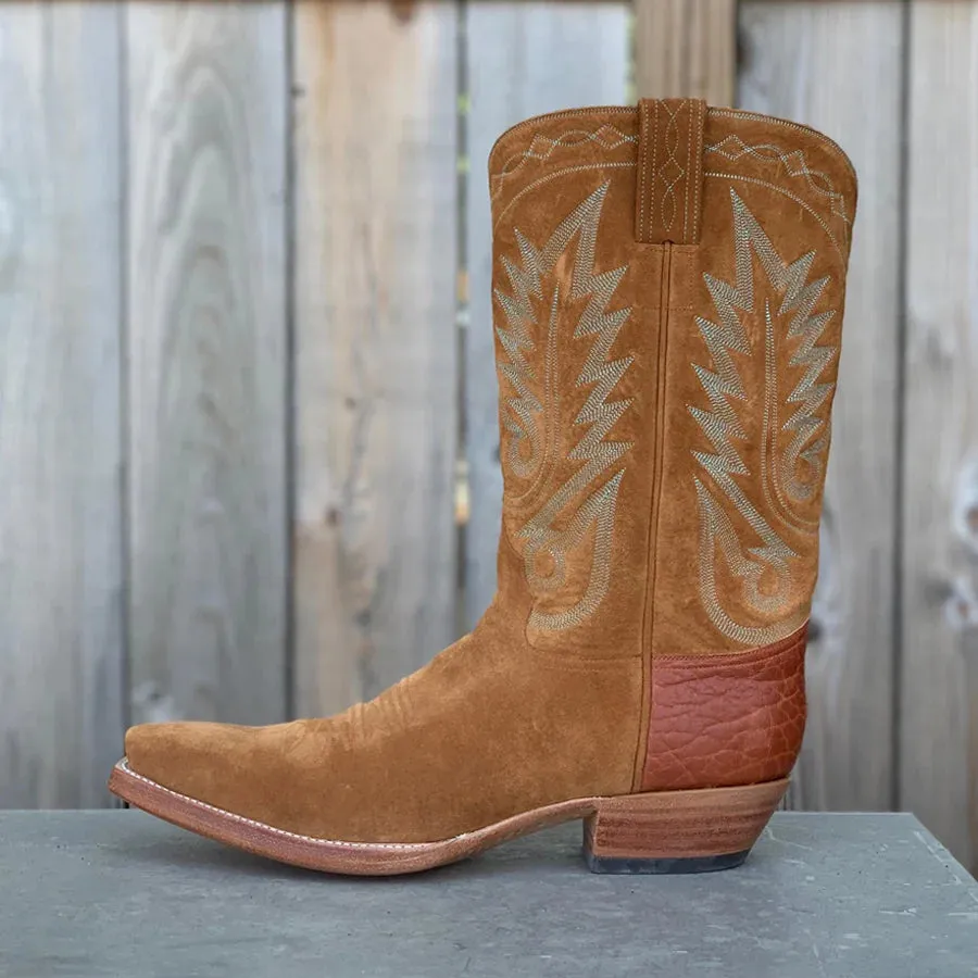 Women's Cinnamon Suede with Blue Stitch